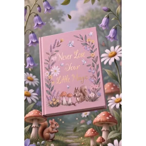 Wonderland Lined Pink Hardcover Notebook