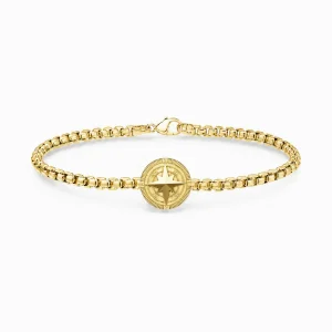 S26 Compass Chain Silver Bracelet - 1