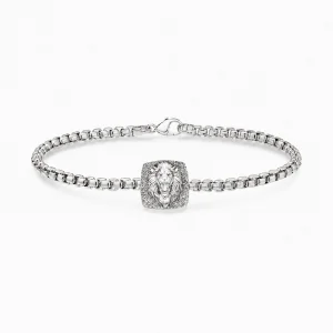 Lion Silver Chain Bracelet - 1