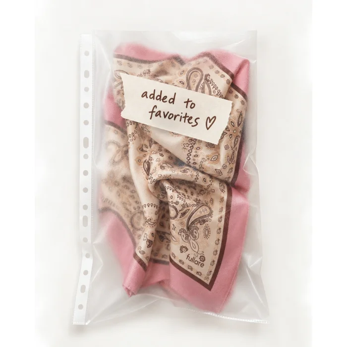 Rose Paisley Desenli Bandana Fular - 2
