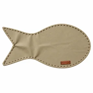 Fish Vegan Leather Pet Feeding Mat
