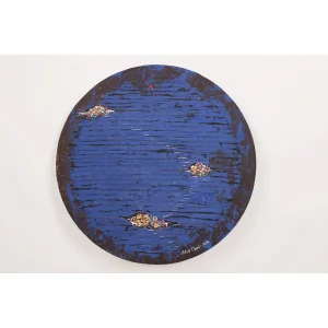Original Acrylic Painting on Circular Canvas