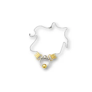 Breeze Gold Plated Silver Necklace