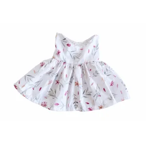 White Floral Bunny Toy Dress - 1