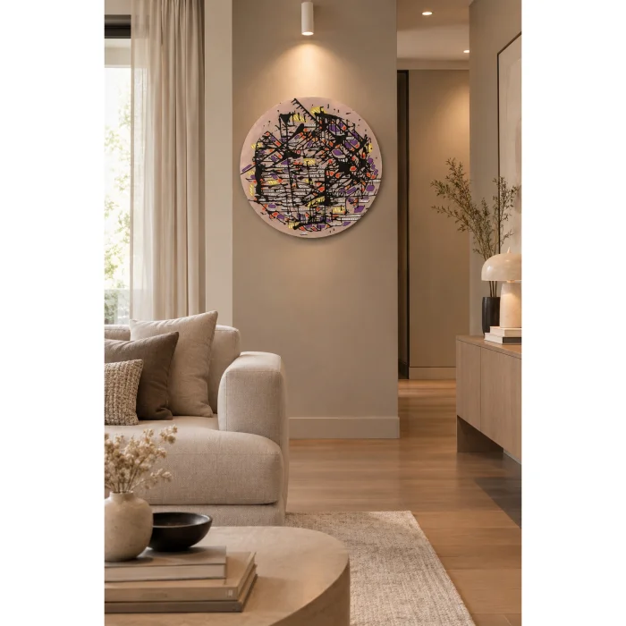 Circut Daire Tuval Resim - 4