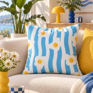 Eggy Stripe Cushion Cover - 2