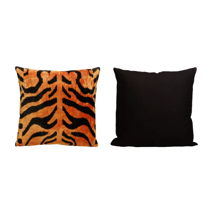 Ikat Silk Velvet Cushion - 2