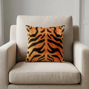 Ikat Silk Velvet Cushion - 3