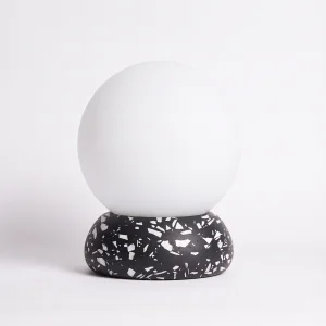 Lunera Gri-Siyah Terrazzo Masa Lambası