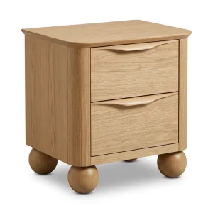 Wave Oak Nightstand