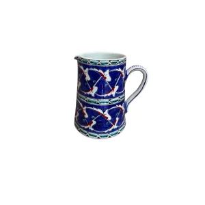 Iznik Hand-Painted Ceramic Jug
