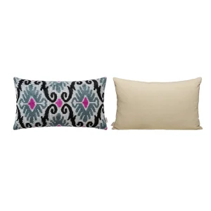 Ikat Silk Velvet Cushion - 2