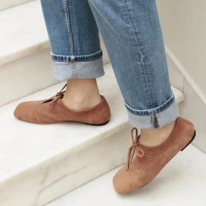 Suede Leather Ballet Flats