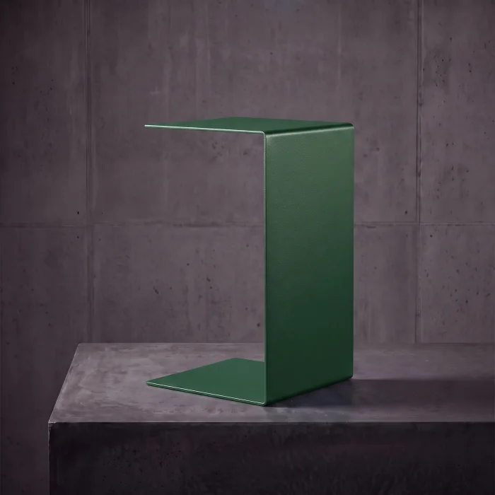 Clyde Metal Side Table Dark Green - 2