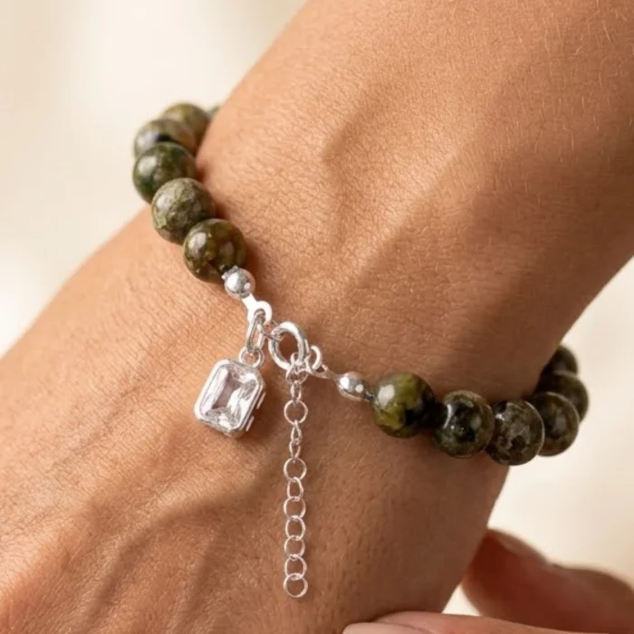 Gai Handmade Diopside Stone Bracelet - 5