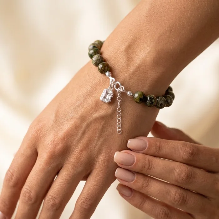 Gai Handmade Diopside Stone Bracelet - 4