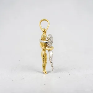 14K Gold Golden Embrace Pendant - 2