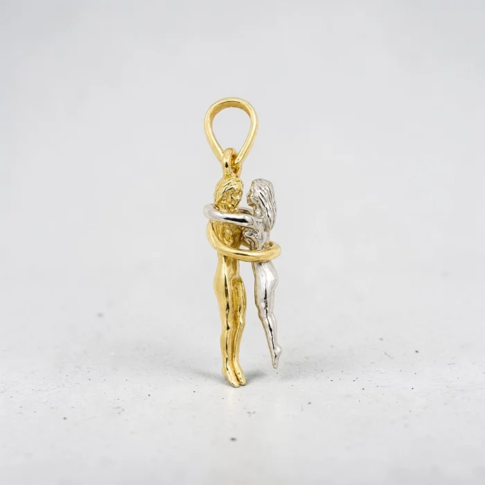 14K Gold Golden Embrace Pendant - 2