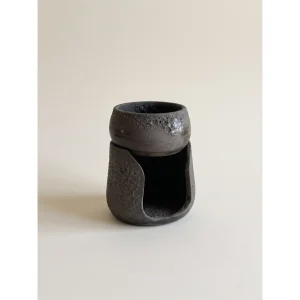 Stoneware Siyah Seramik Buhurdanlık