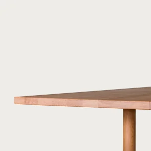 Akis Solid Oak Dining Table with Cylinder Legs - 4
