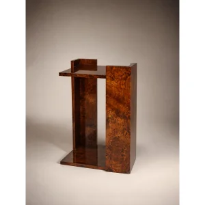 Root Wood Veneer Side Table