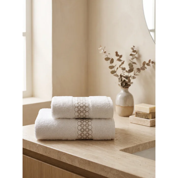 Nomad 2-Piece Embroidered Bath Towel Set - 3