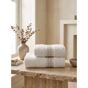 Nomad 2-Piece Embroidered Bath Towel Set - 2