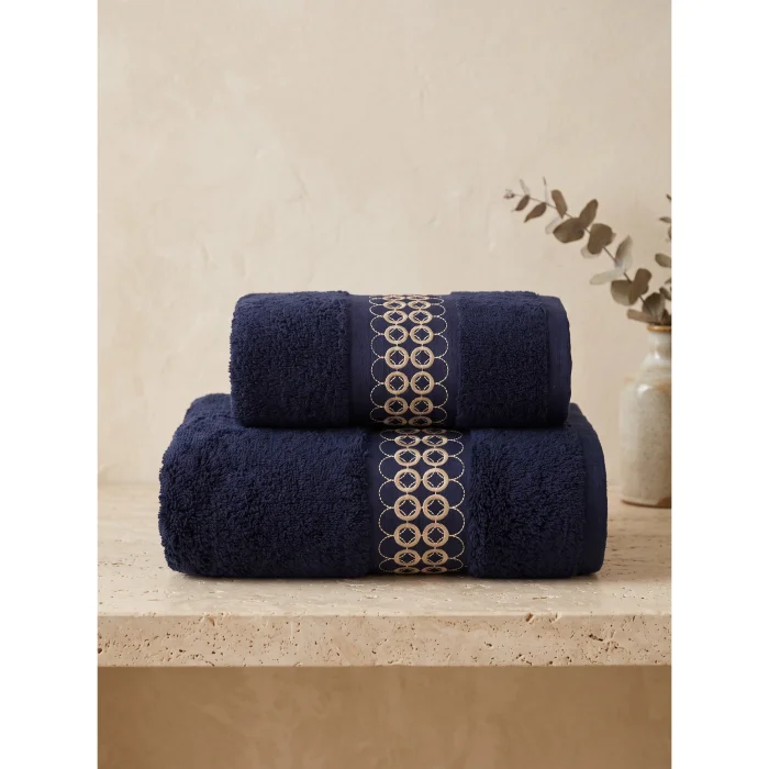 Nomad Embroidered 2-Piece Bath Towel Set - 2