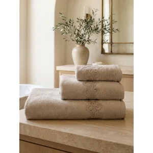 Viola 3-Piece Guipure Bath Towel Set - 2