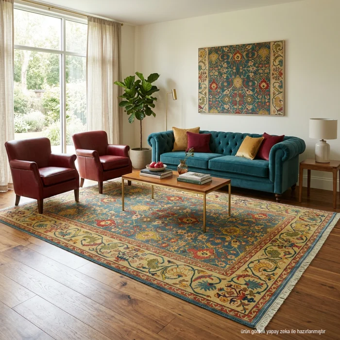 Sidar Handwoven Usak Carpet 258x359 Cm - 7