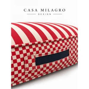 Striped Red Pet Bed - 3