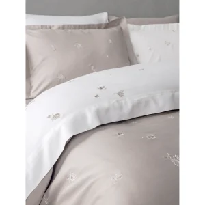 Safran Embroidered Cotton Satin Double Duvet Cover Set - 2