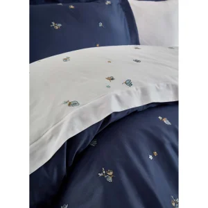 Safran Embroidered Cotton Satin Double Duvet Cover Set - 2