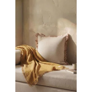 Lyra Striped Fringe Cushion Cover - 6