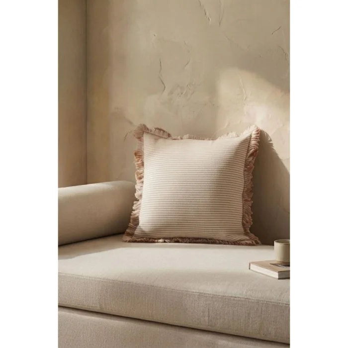 Lyra Striped Fringe Cushion Cover - 3