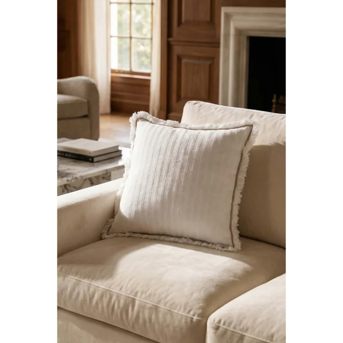 Frig Denim Tassel Detail Cushion Cover - 3