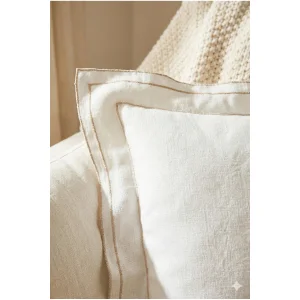 Lole Cream-Salmon Cushion Cover - 4
