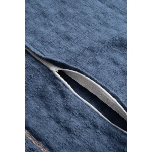 Frig Denim Pringe Trim Cotton Cushion Cover - 7