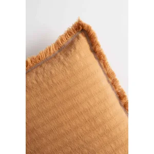 Frig Denim Fringed Cushion Cover - 5