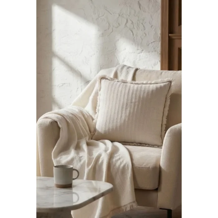 Frig Denim Tassel Detail Cushion Cover - 4