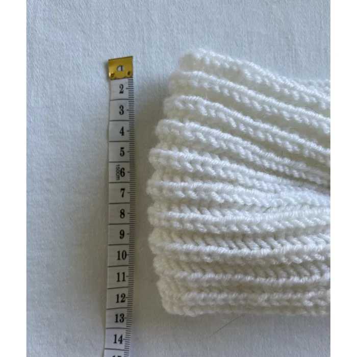 Winter White Hand-Knitted Headband - 2