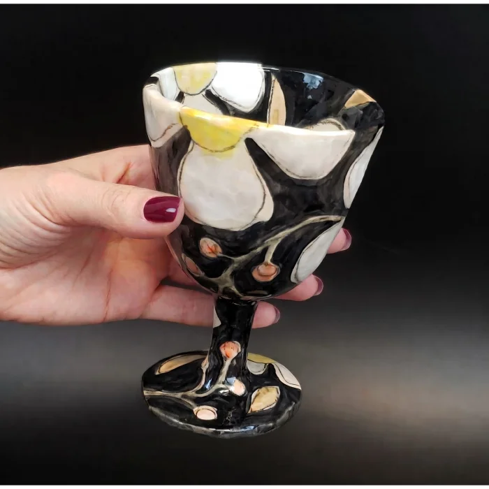 Stoneware Seramik Kadeh - 5