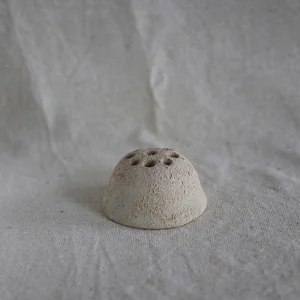 Handmade Stoneware Ceramic Ekru Ikebana Vase