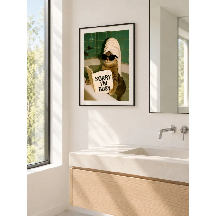 Sorry I'm Busy Art Print Framed Wall Art - 2