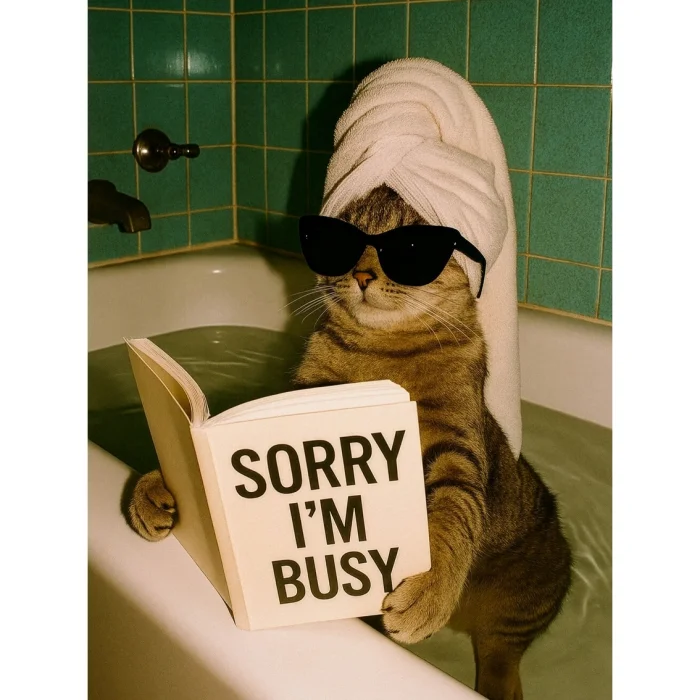 Sorry I'm Busy Art Print Framed Wall Art - 1