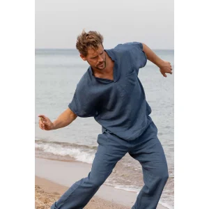 Juan Short Sleeve Denim Men's T-Shirt - 3