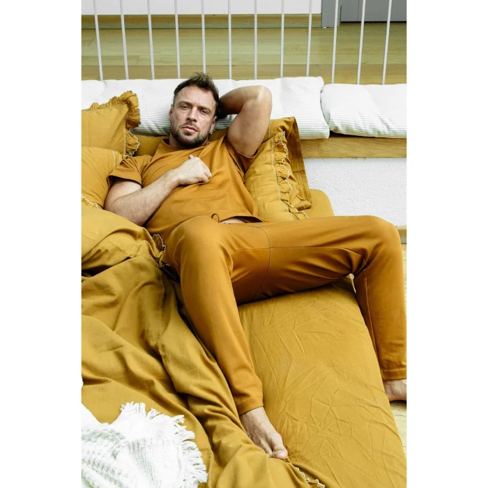 Ira Basic Hardal Terra Cotton T-Shirt - 5