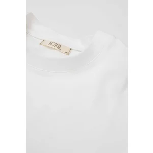 Ira Basic Cream Cotton T-Shirt - 5