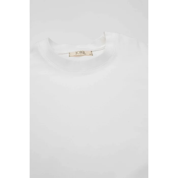 Ira Basic Cream Cotton T-Shirt - 6
