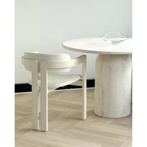 Eleano Travertine Marble Dining Table - 6